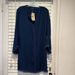 Dark Jean Buttoned up Shirt Dress, Splendid Brand, Size Small